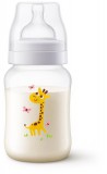 Philips AVENT SCF821/12 Anti-colic cumisüveg, 260ml, Zsiráf, 1hó+