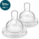 Philips AVENT SCY762/02 Etetőcumi Anti-colic lassú átfolyás 1hó+ 2 db