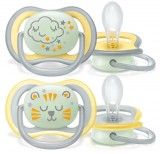 Philips Avent Ultra Air éjszakai 2 db-os játszócumi (18 h+) - Tigris és felhő