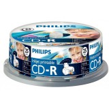 Philips CD-R 80IWx25 hengeres, nyomtatható