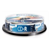 Philips CD-R80CB 52x cake box lemez 10db/csomag (PH334543)