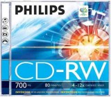 Philips CD-RW 80 12x vastag tok 1db/cs (1-es címke) PH710242