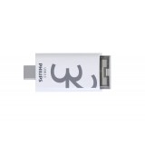 Philips Click USB flash meghajtó 32 GB USB C-típus 3.2 Gen 1 (3.1 Gen 1) Átlátszó, Fehér