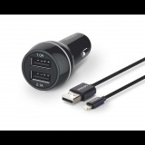 Philips DLP2357V/10 autós USB töltő + Lightning kábel (DLP2357V/10)