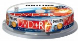 Philips DVD+R 4,7GB 10x Hengeres 10db/csomag (10-es címke) PH922302