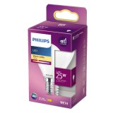 PHILIPS E14 kisgömb P45 LED fényforrás, 2700K melegfehér, 2,2 W, 250  lm, CRI 80, 8718699763411