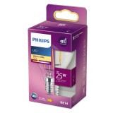 PHILIPS E14 kisgömb P45 LED fényforrás, 2700K melegfehér, 2 W, 250  lm, CRI 80, 8718699777555