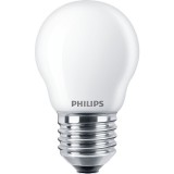 PHILIPS E27 kisgömb P45 LED fényforrás, 2200K-2700K szabályozható, 3,4 W, 8719514324497