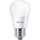 PHILIPS E27 kisgömb P48 LED fényforrás, 2700K melegfehér, 7 W, 8719514309661