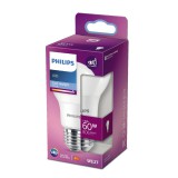 PHILIPS E27 normál izzó A60 LED fényforrás, 6500K hidegfehér, 7,5 W, 200°, CRI 80, 8718699769321