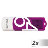 Philips FM64FD05D 64 GB USB A típus 2.0 Lila, Fehér pendrive