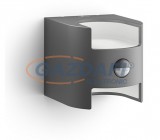 PHILIPS Grass 173229316 IR LED mozgásérzékelő fali lámpa, 2x4.5W 800Lm, antracit