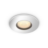 Philips Hue Adore króm fürdőszobai süllyesztett spotlámpa, kör, White Ambiance, 1x5W, 350lm, 2200-6500K változtatható fehér, 1xGU10 LED fényforrás, IP44, 8719514340794