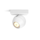 Philips Hue Buckram fehér spotlámpa, 1 spotfejjel, White Ambiance, 1x5,5W, 350lm, 2200-6500K változtatható fehér, 1xGU10 LED fényforrás + DimSwitch, 8719514339224