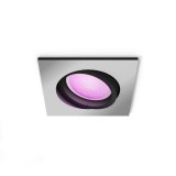 Philips Hue Centura alumínium süllyesztett spotlámpa, négyzet, White and Color Ambiance, 1x6W, 350lm, RGBW 2000-6500K, 1xGU10 LED fényforrás, 8719514338807