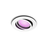 Philips Hue Centura fehér süllyesztett spotlámpa, kör, White and Color Ambiance, 1x6W, 350lm, RGBW 2000-6500K, 1xGU10 LED fényforrás, 8719514338647