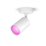 Philips Hue Fugato fehér mennyezeti spotlámpa, 1 spotfejjel, White and Color Ambiance, 1x6W, 350lm, RGBW 2000-6500K, 1xGU10 LED fényforrás, 5063131P7