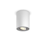 Philips Hue Pillar fehér mennyezeti spotlámpa, billenthető spotfejjel, White Ambiance, 1x5,5W, 350lm, 2200-6500K változtatható fehér, 1xGU10 LED fényforrás + DimSwitch, 8719514338487