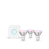Philips Hue White and colour ambience Essential starter kit: 3 db GU10-es okos fényforrás (345 lm)