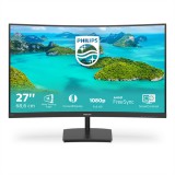 PHILIPS Ívelt VA monitor 27" 271E1SCA, 1920x1080, 16:9, 250cd/m2, 4ms, 75Hz, VGA/HDMI, hangszóró (271E1SCA/00)