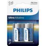 Philips LR14E2B/10 elem ultra alkali c 2-bliszter