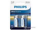 PHILIPS LR14E2B/10 Ultra C alkáli elem, 2 db