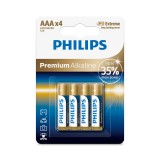 Philips PHIL-LR03M4B/10 Premium Alkáli Ceruzaelem AAA (4db /csomag) (PHIL-LR03M4B/10)
