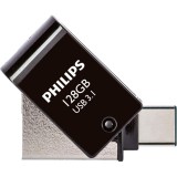 Philips PHUSB128G2IN1OTGGU3C 2 az 1-ben OTG, 128 GB, USB 3.1, USB C Fekete-Ezüst pendrive
