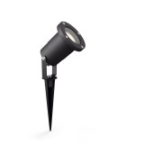 Philips PuLED kültéri leszúrható lámpa, 2700K melegfehér, GU10 foglalattal, 1x5W, 350 lm, 17481/30/P0