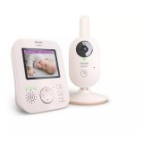 Philips SCD881/26 Avent 2.8" LCD, 2.4 GHz, max. 300 m Pink-Fekete digitális bébiőr