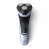 Philips Shaver 3000X Series, 27 Penge, 40 Perc Üzemidő, Vezeték Nélküli, Fekete-Kék elektromos borotva