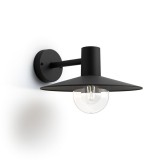 Philips Skua kültéri falra szerelhető lámpa, fekete, E27 foglalat
