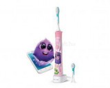 Philips Sonicare for Kids HX6352/42 szónikus elektromos fogkefe interaktív applikációval, pink (HX6352/42)