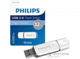 Philips USB 2.0 32GB Snow Edition pendrive, fehér/szürke