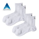 Phiten Aqua Titán sportzokni félhosszú, fehér 39-42 (2 pár)