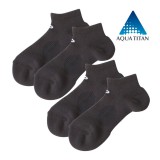 Phiten Aqua Titán sportzokni rövid, fekete 43-46 (2 pár)