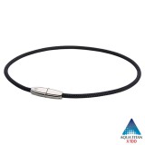 Phiten Rakuwa Choker Square X100 nyaklánc fekete 40 cm