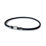 Phiten Rakuwa X30 Racing nyaklánc fekete-ezüst 45 cm