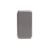 PHONEMAX Smart Diva fliptok iPhone 13 Pro oldalra nyíló tok ívelt sarkokkal grafit