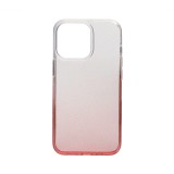 PHONEMAX Színátmenetes csillogós Tpu telefontok iPhone 14 Pro Max 6.7 colos piros