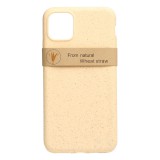 PHONEMAX Természetes alapanyagú telefontok iPhone 11 Pro Max Zerowaste sárga