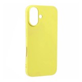 Phoner Apple iPhone 16 Pro Max szilikon tok, szilikon tok, sárga