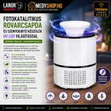 Photocatalytic fotokatalitikus rovarcsapda és szúnyogirtó készülék UV LED világítással - fehér