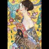Piatnik Klimt Hölgy legyezővel 1000 db-os puzzle (PI19265-182) - Kirakós, Puzzle