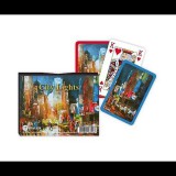 Piatnik Luxus römi kártya City Light minta 2x55 lap (263446) (263446) - Kártyajátékok