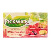Pickwick variation box variációk gyümölcsízű fekete teák gyümölcsdarabokkal 20 filter 30 g