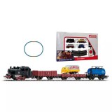 Piko: Kezdőkészlet, BR 98 gőzmozdony teherkocsikkal, ágyazatos sínnel - 57113