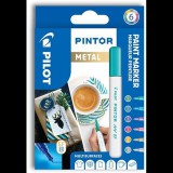 Pilot Pintor Akril marker, Extra Fine, 6 db-os szett, Metal (3131910537472)