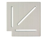 Pimtas Túlfolyó sarok elem fehér 90° 195mm