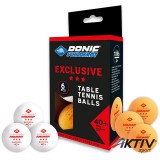 Ping-pong  labda Donic Exclusive 3 csillagos fehér-sárga